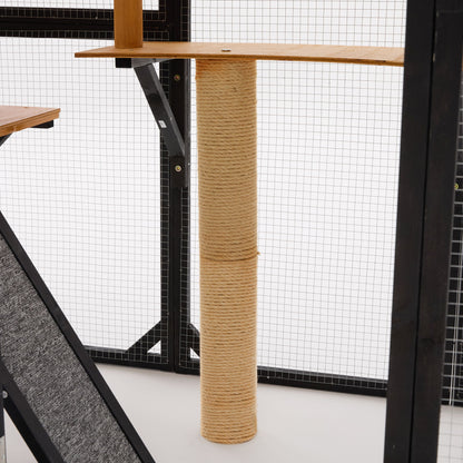 Multi Level Outdoor Cat Enclosure and Platform