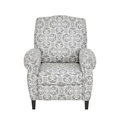 Kirby Transitional Push Back Recliner Chair grey patterned upholstery by Unique Piece Furniture on Tampa Home & Garden Store