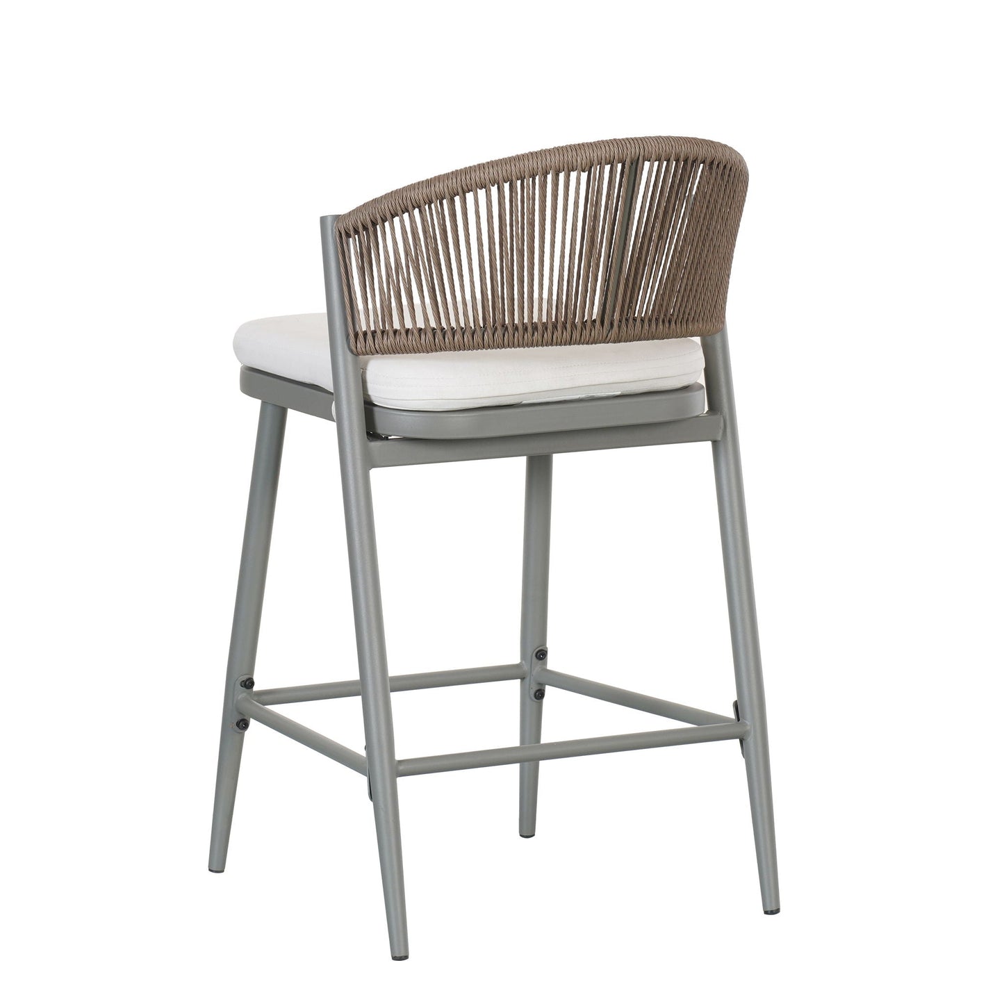 Outdoor Counter Stools with Wicker and Metal