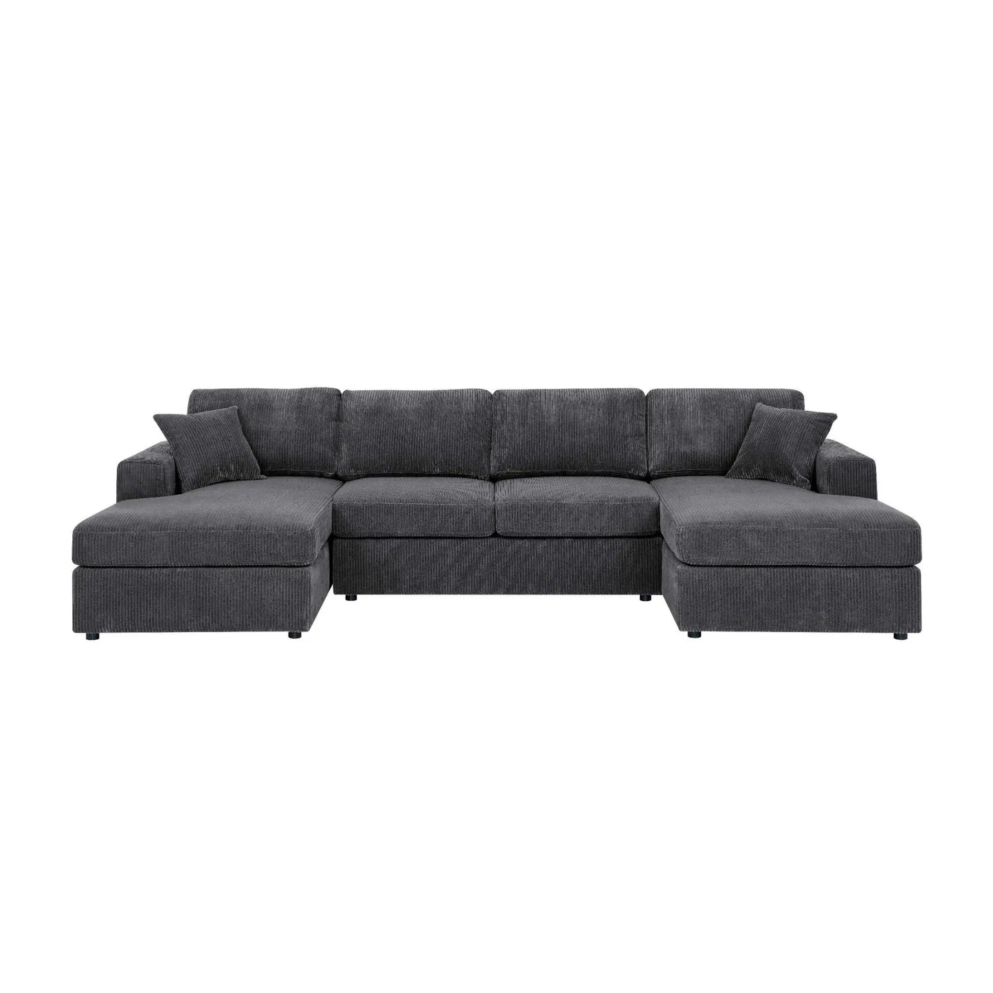 3 Piece Double Chaise Sectional Sofa for Family