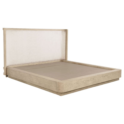Kimpton Sleek Upholstered Wingback Platform Bed
