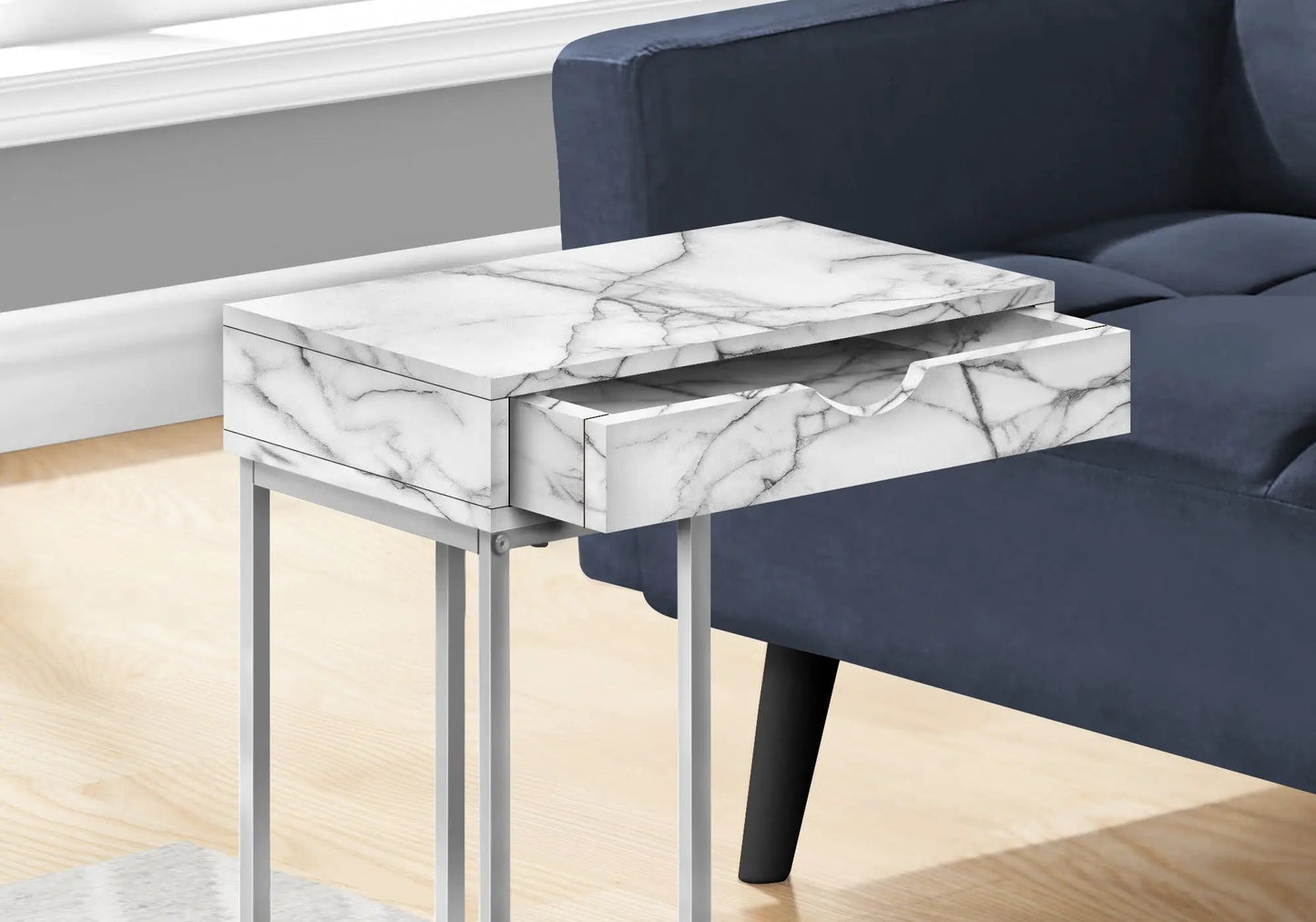 Elegant Accent Table C Shaped and Modern Design