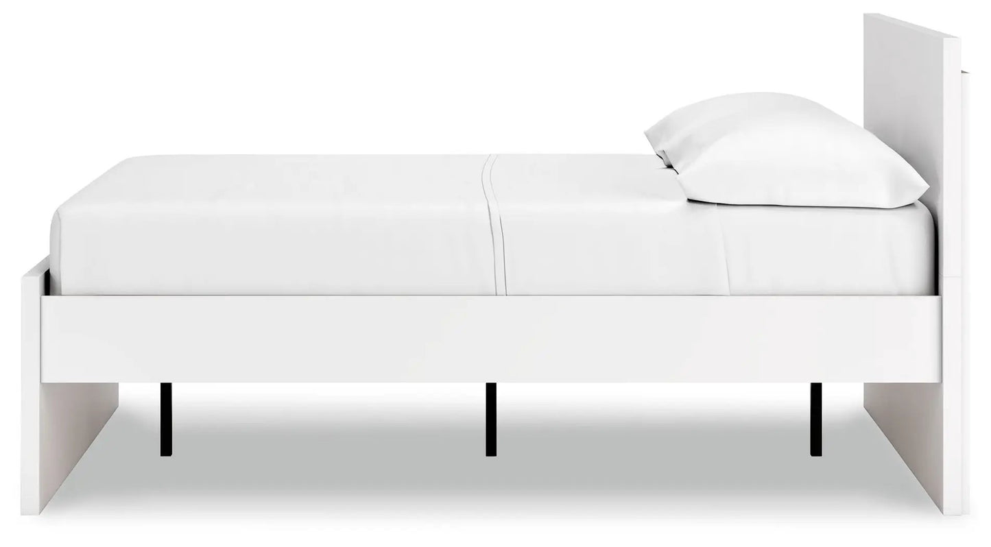 Onita panel platform bed in white with underbed storage by Unique Piece Furniture on Tampa Home & Garden Store