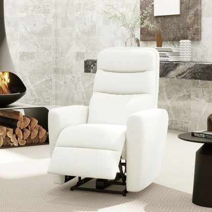 Bloomy High Back Power Recliner Chiffon White