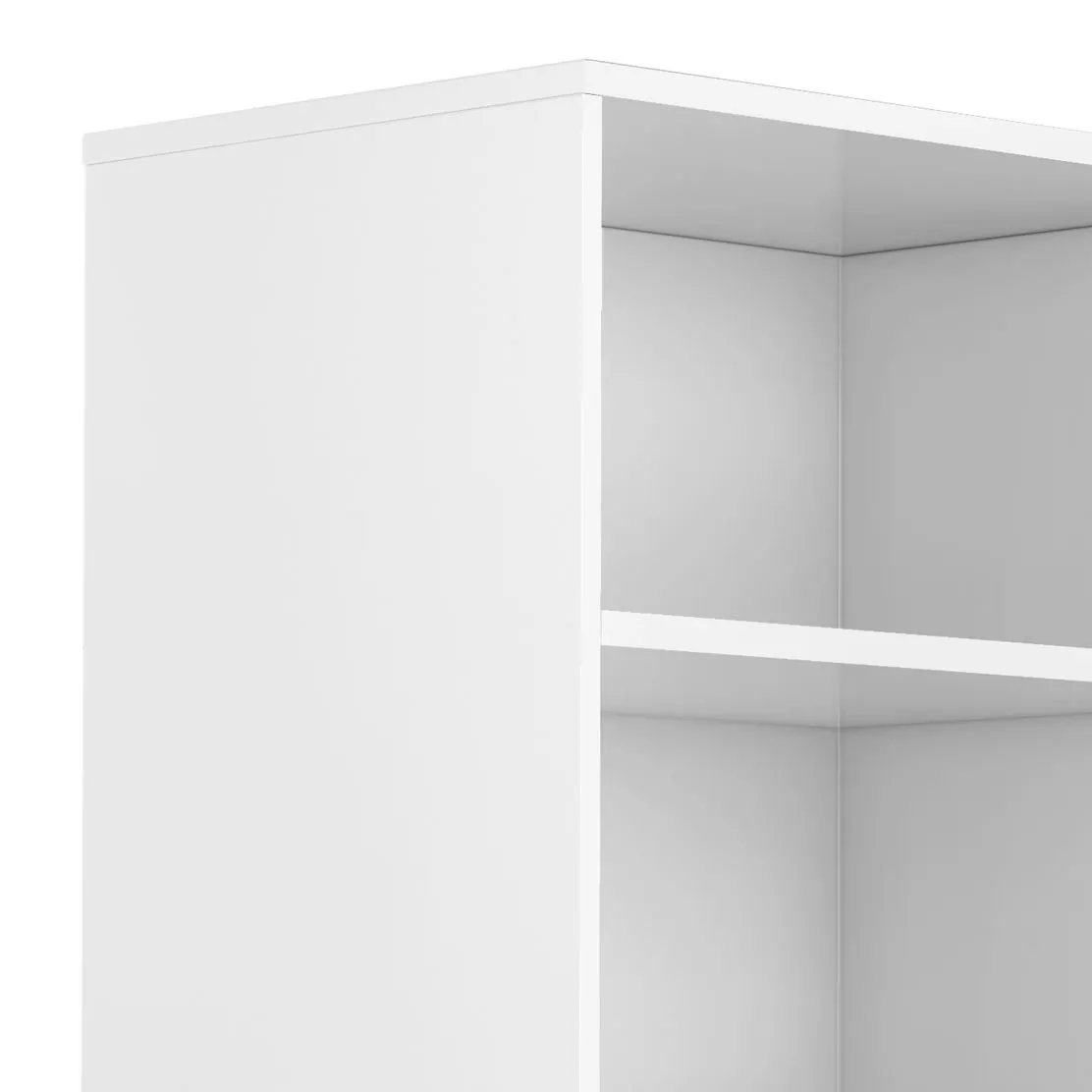 Harper handcrafted white bookcase with storage, standard unit by Unique Piece Furniture on Tampa Home & Garden Store