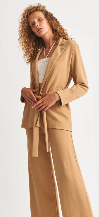Skin Elenora Organic Belted Blazer and Sash