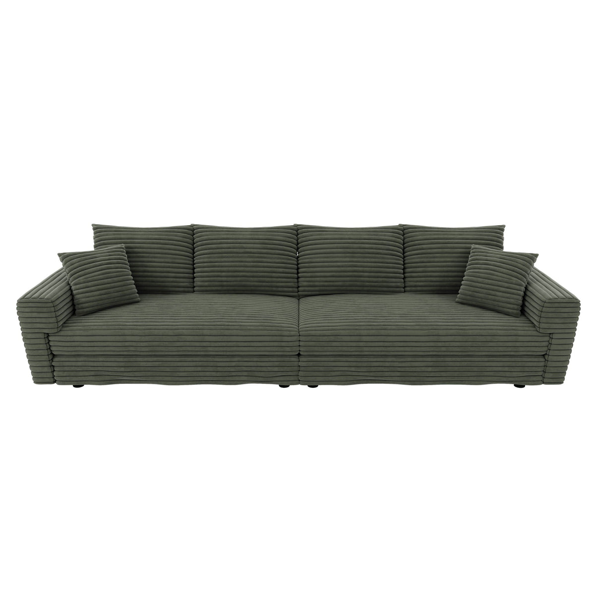 Convertible Sofa With Deep Seat and Pillows