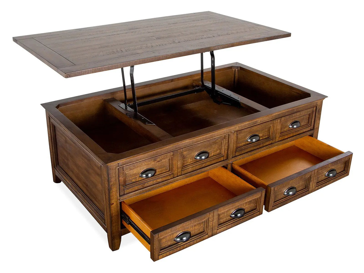 Bay Creek Lift Top Storage Cocktail Table Casters