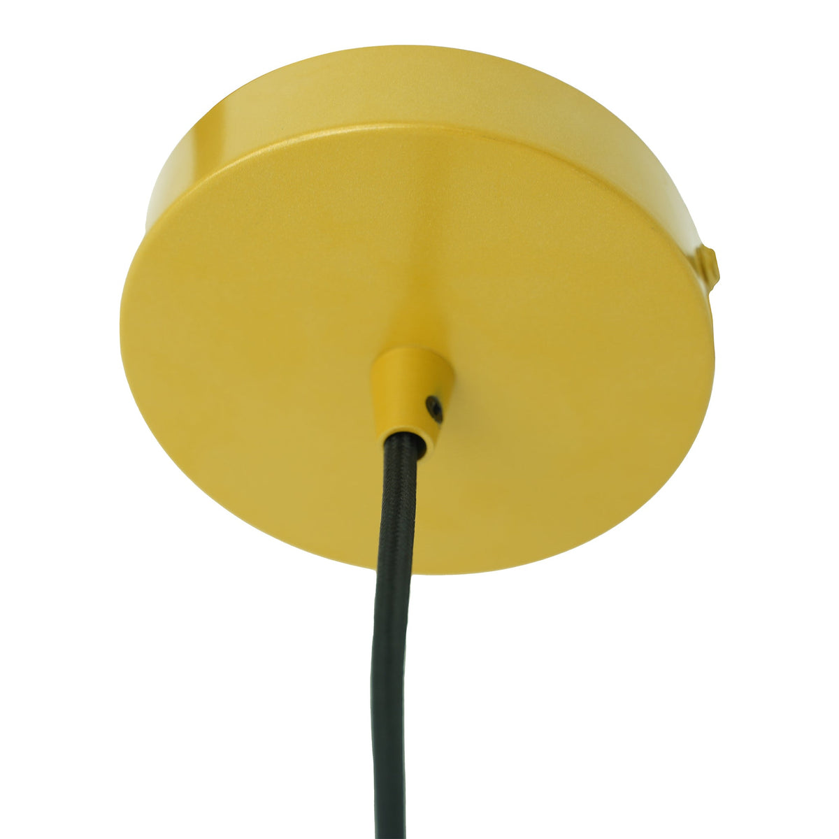 Dune pendant lamp yellow canopy with black cord on Tampa Home & Garden Store