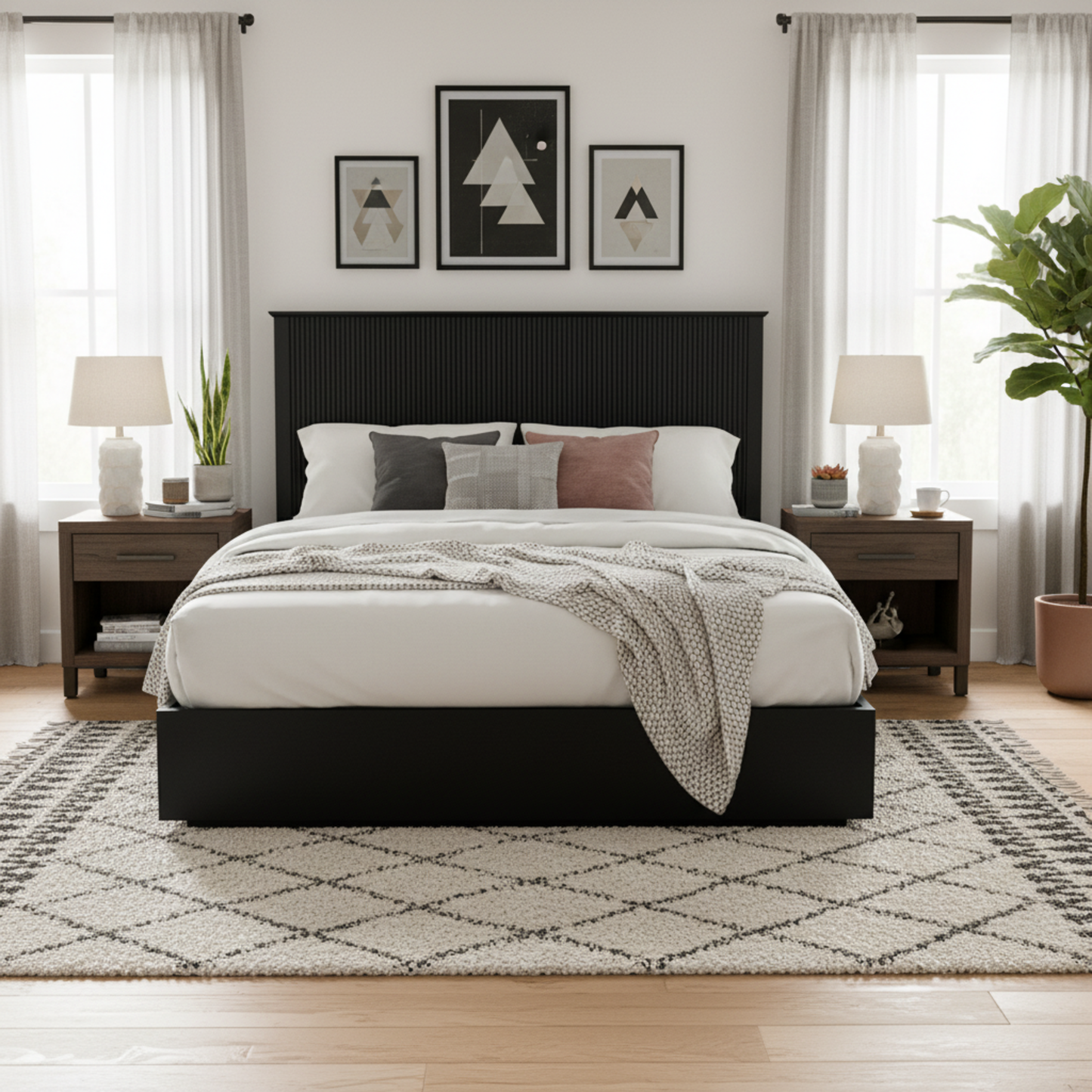 King Size Solid Wood Bed Frame and Comfort