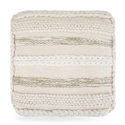 Sommer Handcrafted Square Pouf for Living Room