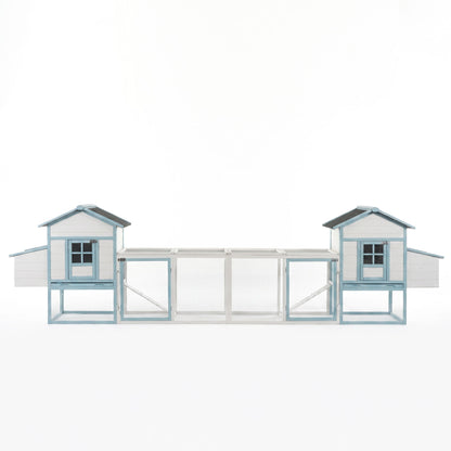 Large wooden chicken coop by HouseOfZazla with double nesting boxes and a connected mesh run on Tampa Home & Garden Store