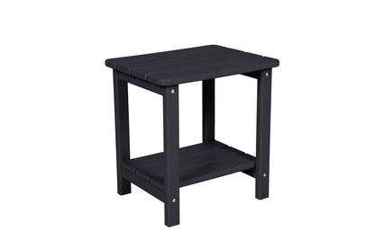 Outdoor side table by HouseOfZazla, dark gray 3-tier slatted design for outdoor furniture on Tampa Home & Garden Store