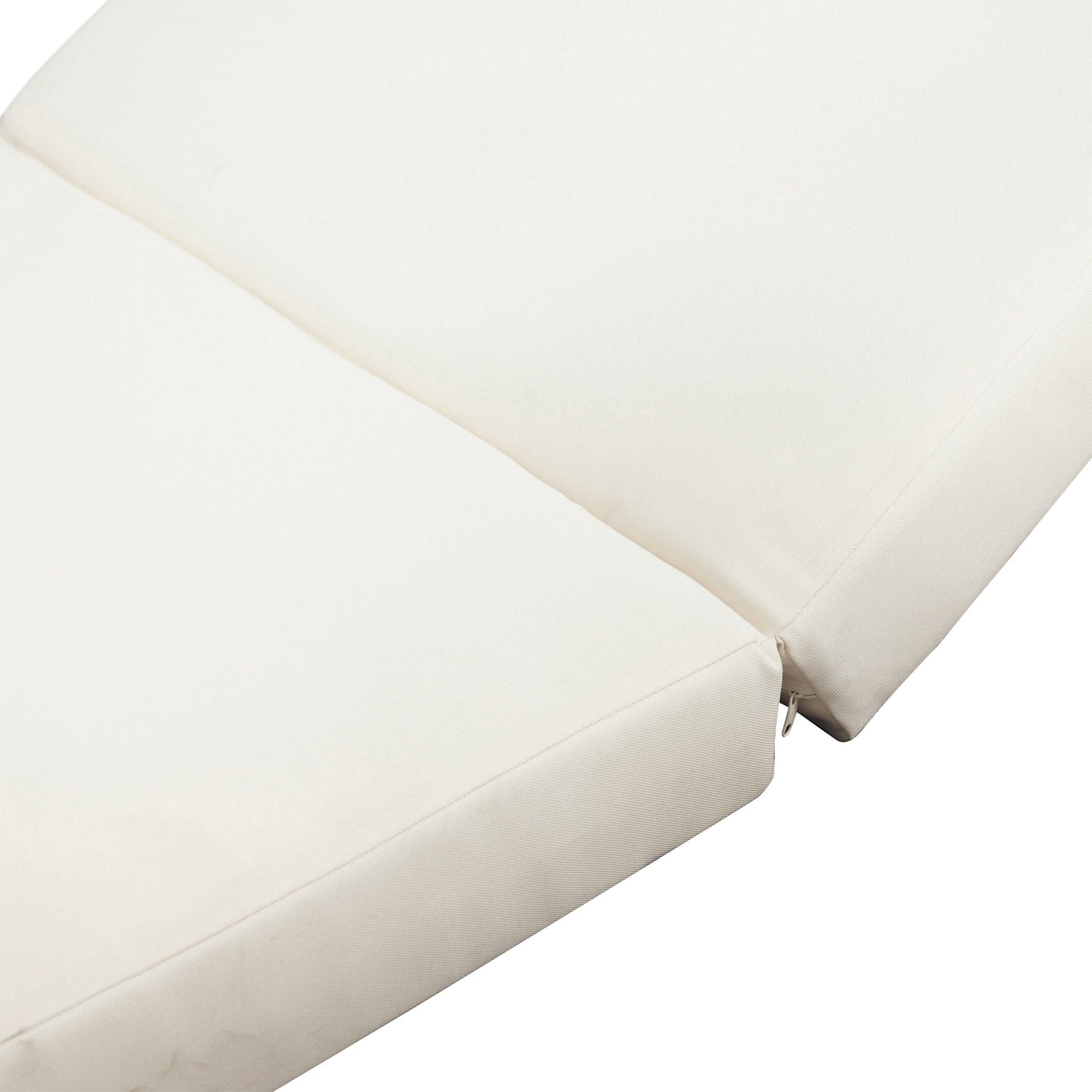 Cream lounge chaise cushion close-up for HouseOfZazla sunlounger set on Tampa Home & Garden Store