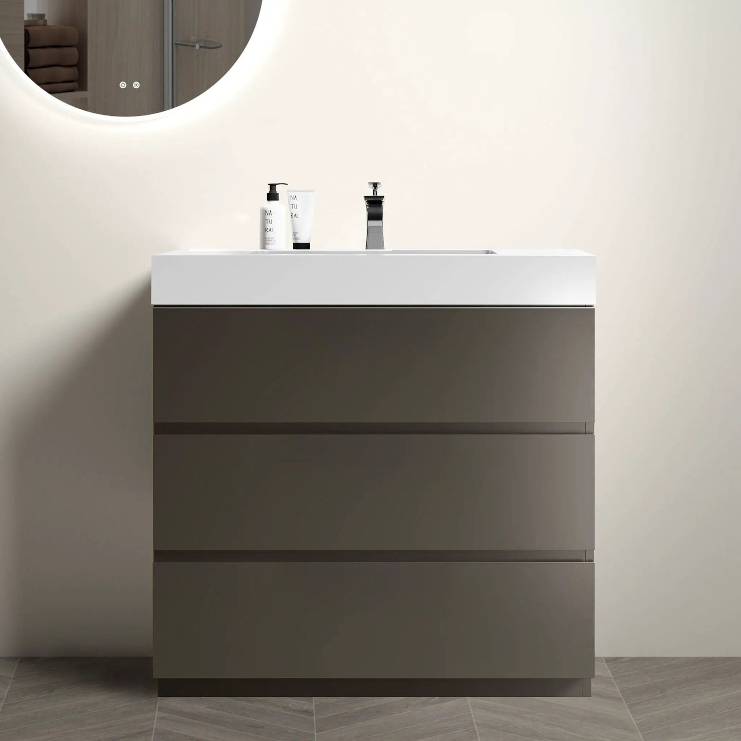 Alice Bathroom Vanity With Sink and Large Storage