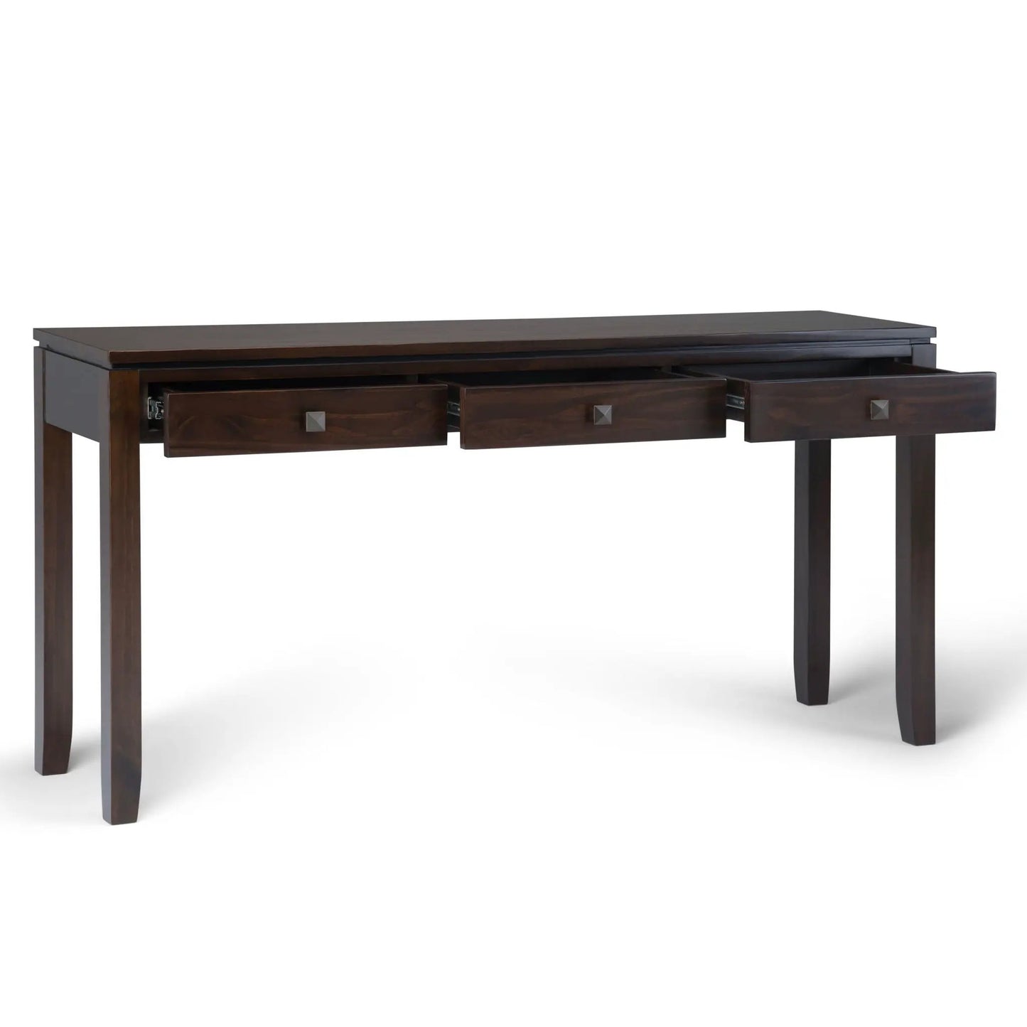 Cosmopolitan console sofa table mahogany brown with 3 drawers by Unique Piece Furniture on Tampa Home & Garden Store