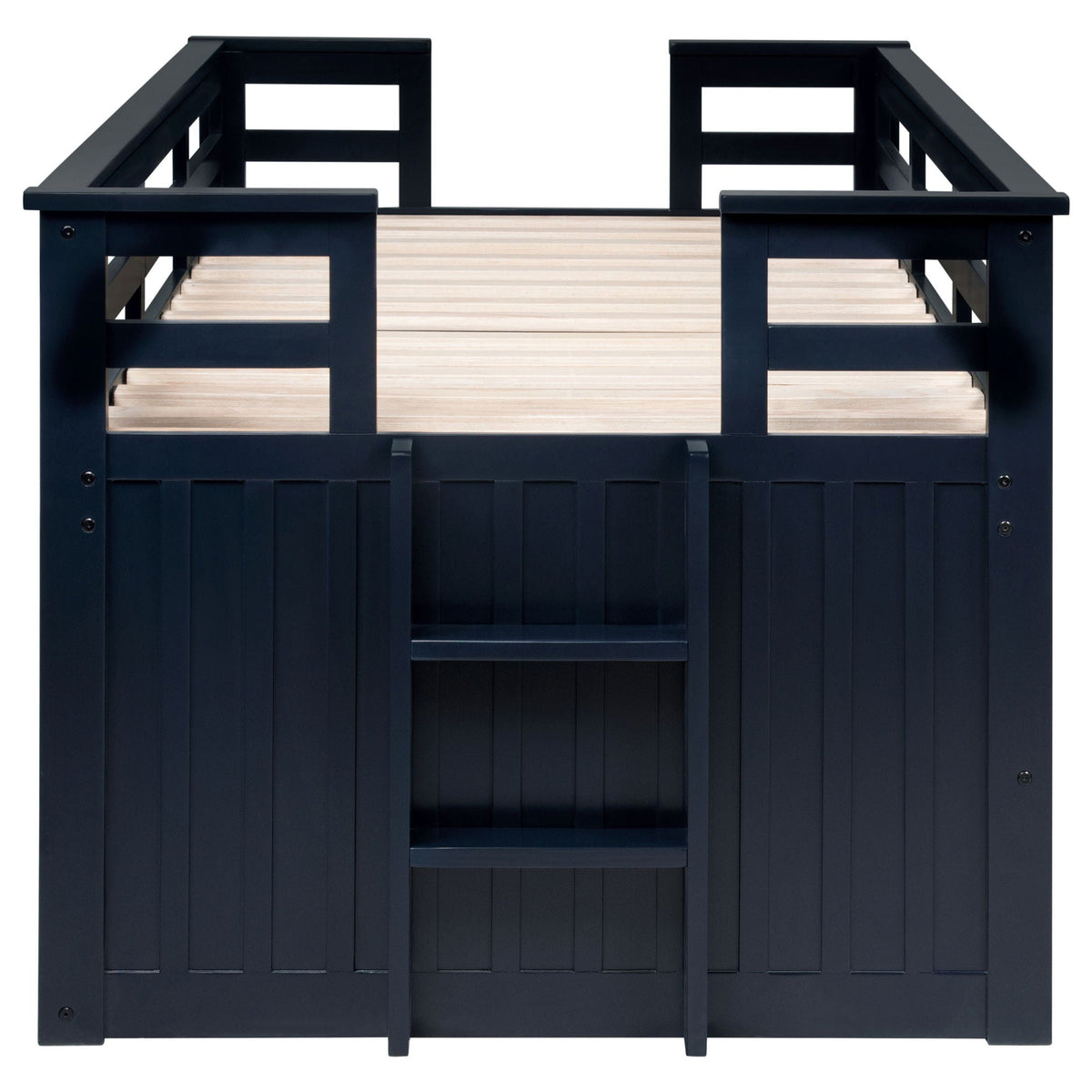 Starboard Captain's Bed With Trundle dark navy wood frame with slatted sides on Tampa Home & Garden Store