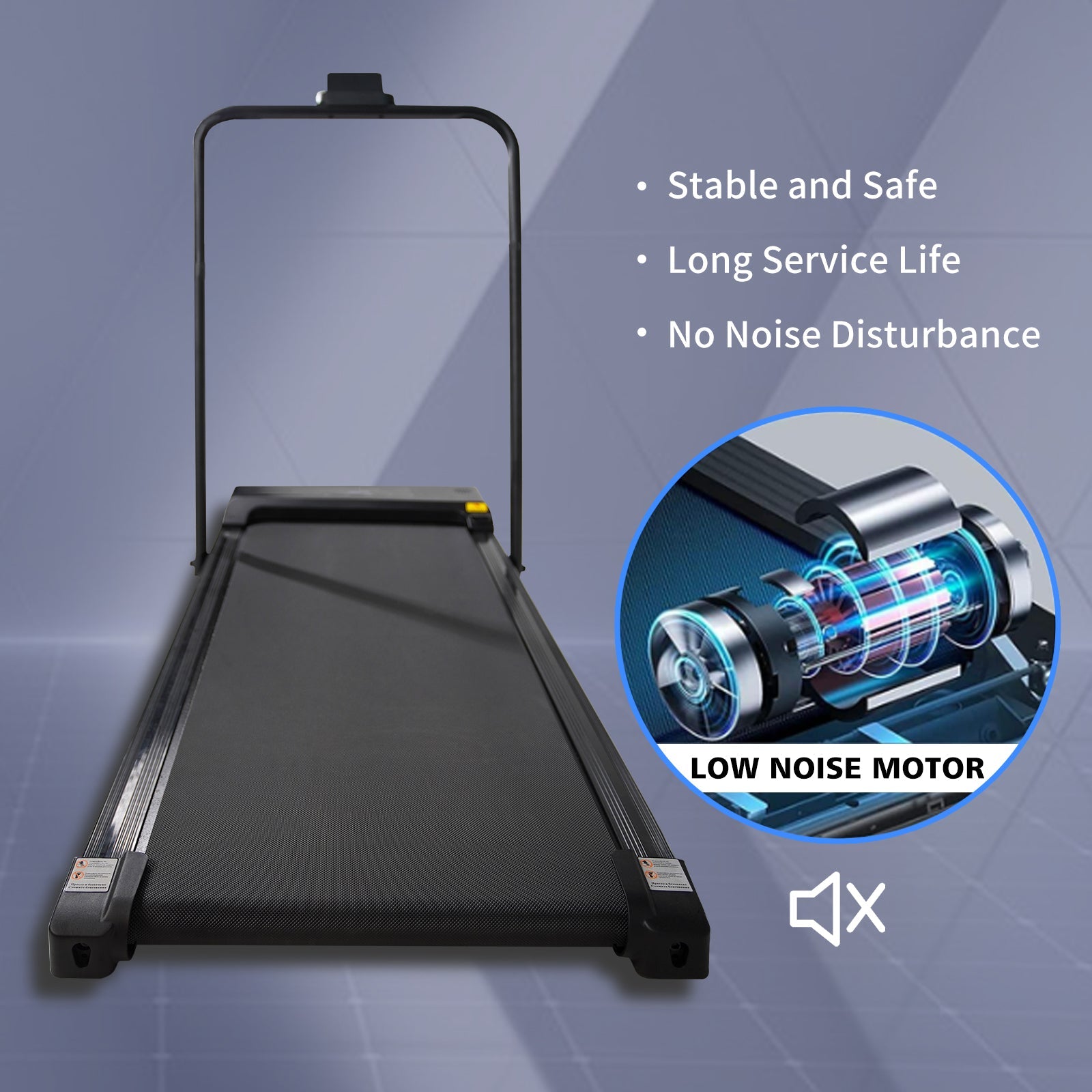 Walking Pad Treadmill Under Desk 2 in 1 Folding Portable Treadmill for Home Office Walking Jogging Machine 240 lb Capacity Black - Tampa Home & Garden Store
