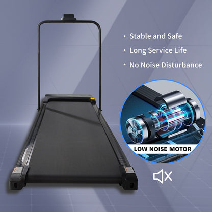 Walking Pad Treadmill Under Desk 2 in 1 Folding Portable Treadmill for Home Office Walking Jogging Machine 240 lb Capacity Black - Tampa Home & Garden Store