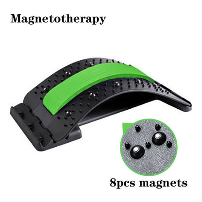 Magnetotherapy Multi-Level Adjustable Back Massager Stretcher Waist Neck Fitness Lumbar Cervical Spine Support Pain Relief - Tampa Home & Garden Store