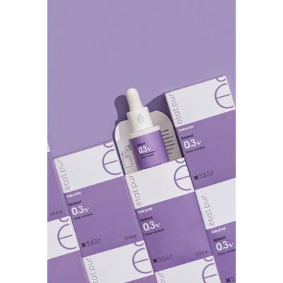 Etat Pur Retinol Facial Serum bottle, 0.3% label, purple packaging, Beauty Care Bag, 15ml on Tampa Home & Garden Store