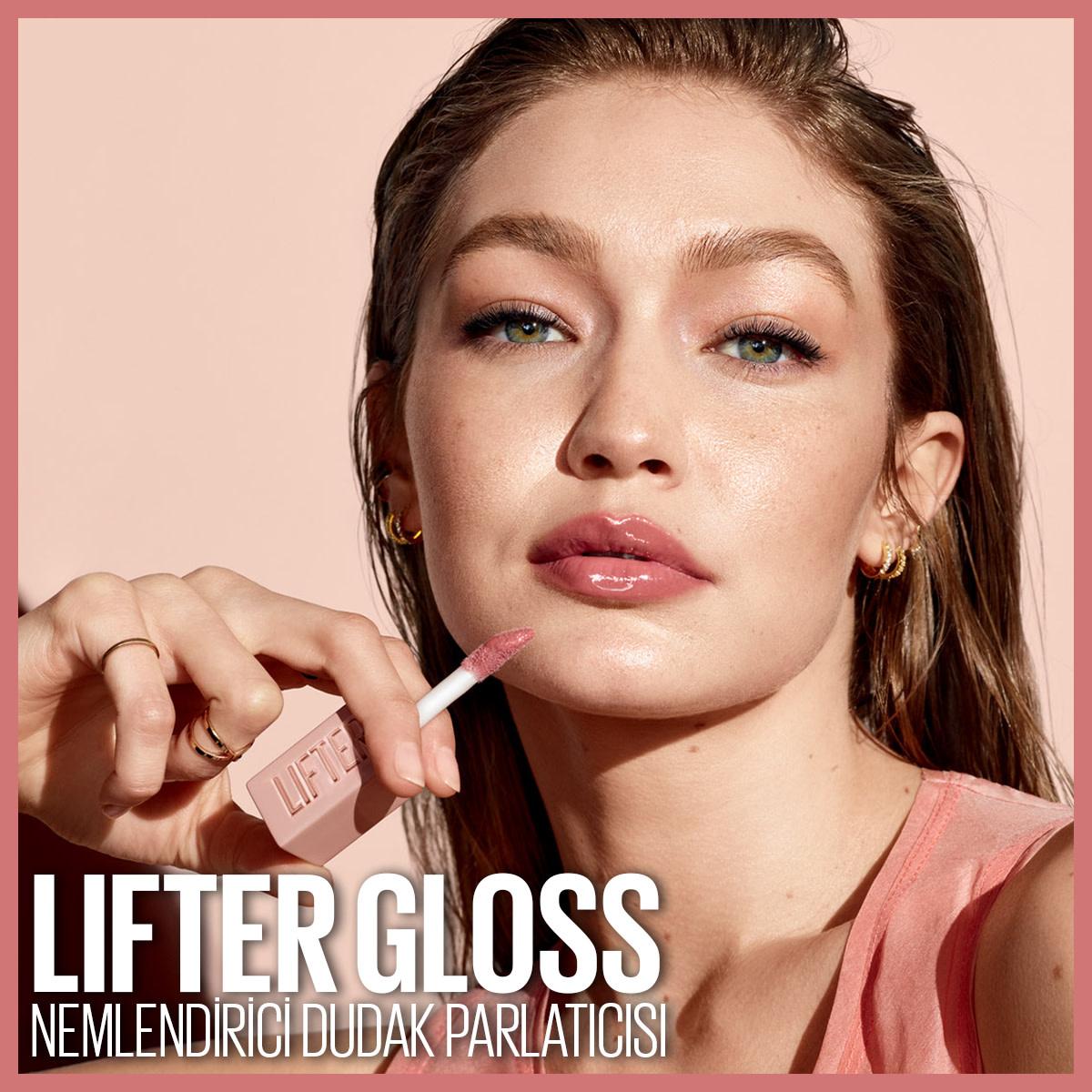 Maybelline Lifter Gloss lip gloss with hyaluronic acid, pink tint, moisturizing finish on Tampa Home & Garden Store