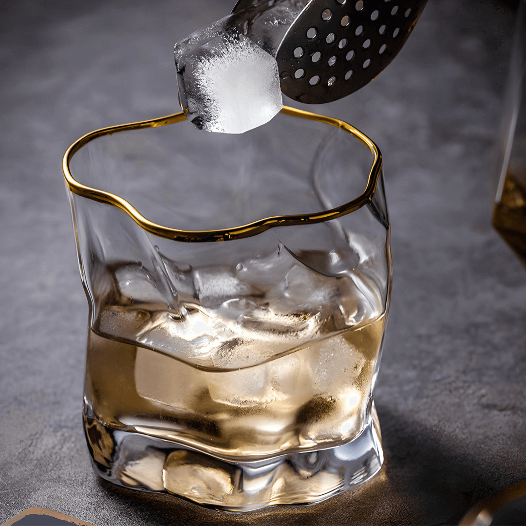 Gold Hoshi Japanese Crystal And The Whisky Glass