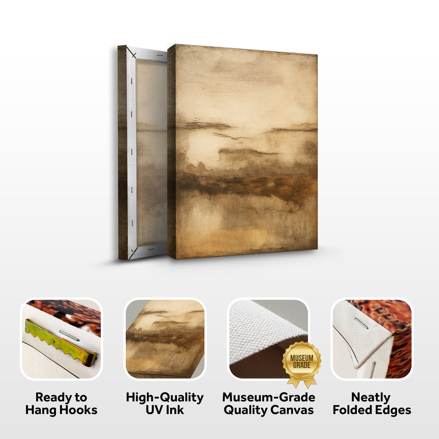 Neutral Abstract Wall Art canvas Tailored Canvases beige textured abstract crafting canvas on Tampa Home & Garden Store