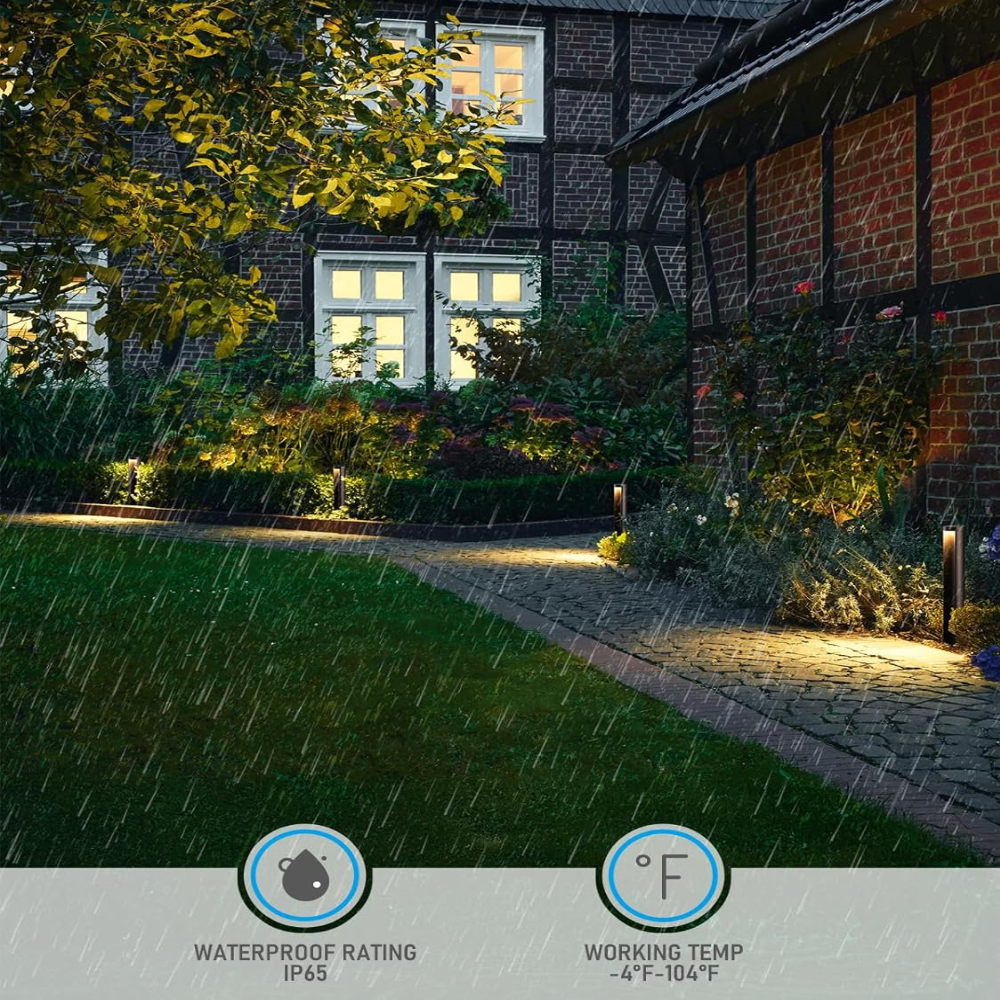 ALP16 12-Pack 5W LED Landscape Pathway Light Package, 12V Low Voltage Side Lit Path Lights