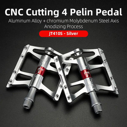 Wide Aluminum Mountain Bike Pedals Quick Release