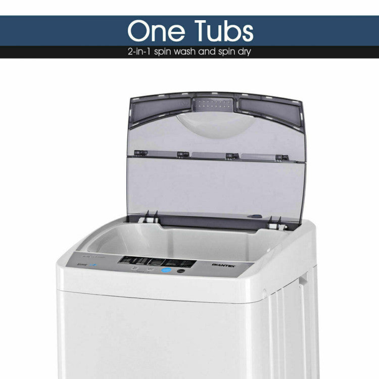 Lavadora automática de 12 lb con 10 configuraciones