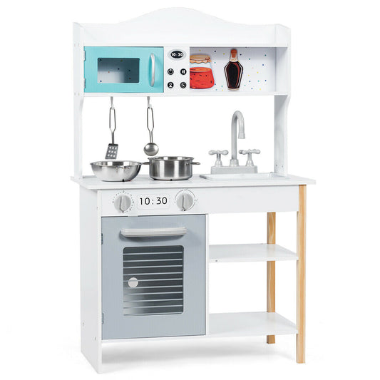 Kids Kitchen Cookware Pretend Cooking Food Play Set - Tampa Home & Garden Store