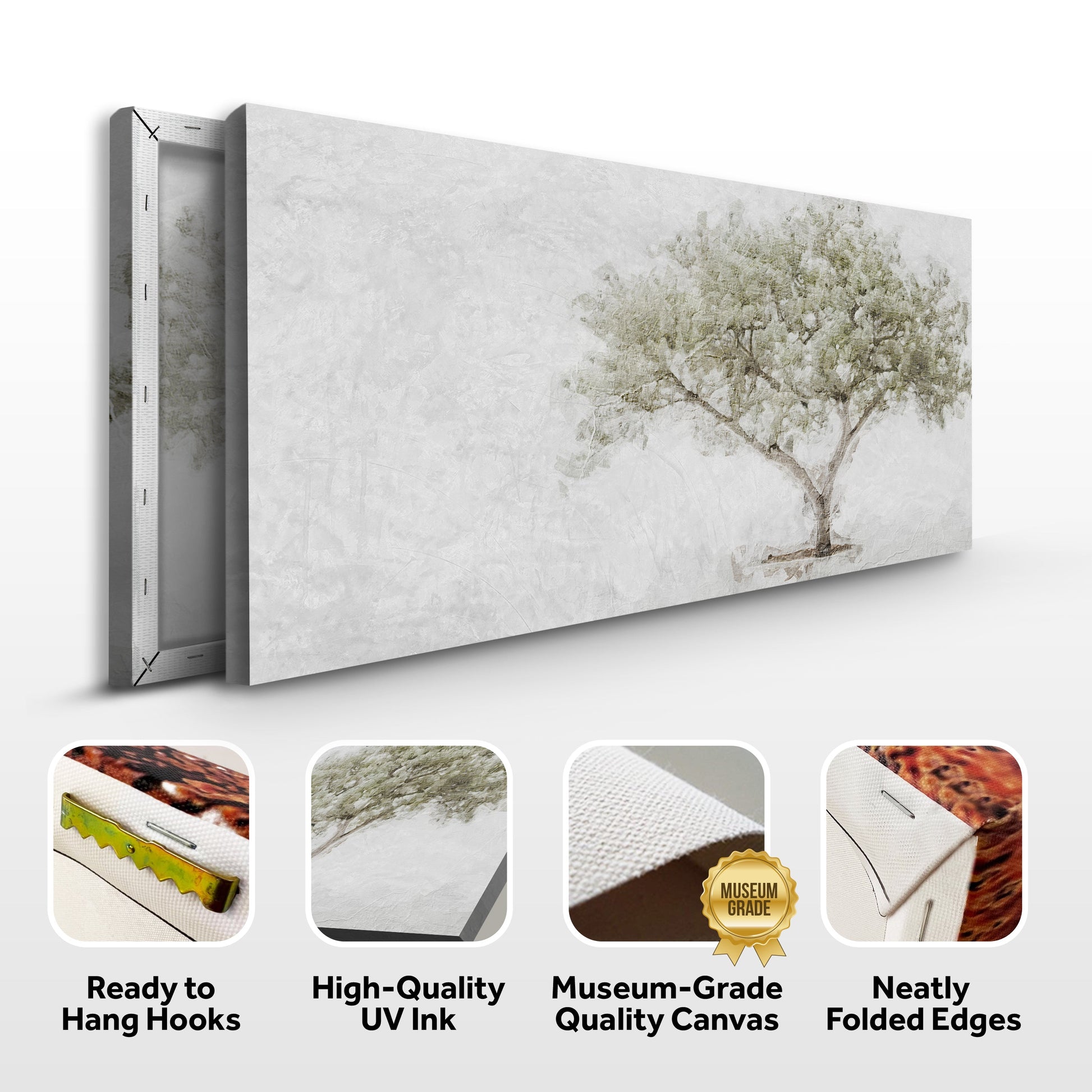 Olive Tree Faith Wall Art canvas by Tailored Canvases, crafting canvas with a muted olive tree scene on Tampa Home & Garden Store