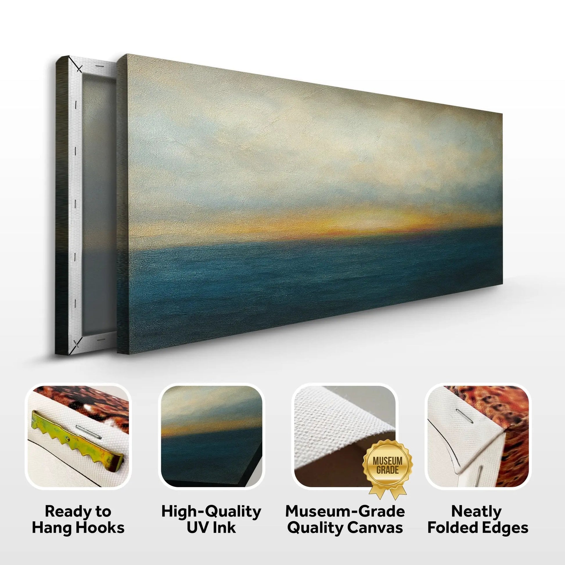 Waterscape Abstract Wall Art V canvas Tailored Canvases with sea sky gradient on Tampa Home & Garden Store
