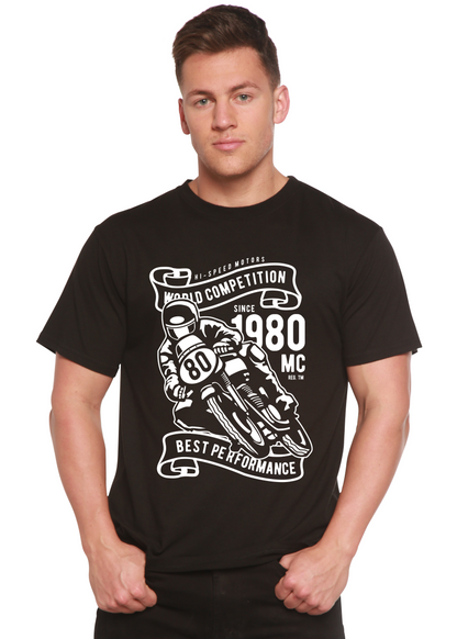 World Competition men's graphic T-shirt black bamboo viscose/organic cotton Spun Bamboo print on Tampa Home & Garden Store