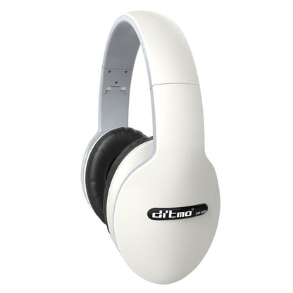 Over-Ear Wireless Bluetooth Headphones Stevvex white with black cushioned ear pads on Tampa Home & Garden Store