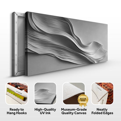Stormy Gray Minimalist Canvas Wall Art by Tailored Canvases, crafting canvas on Tampa Home & Garden Store