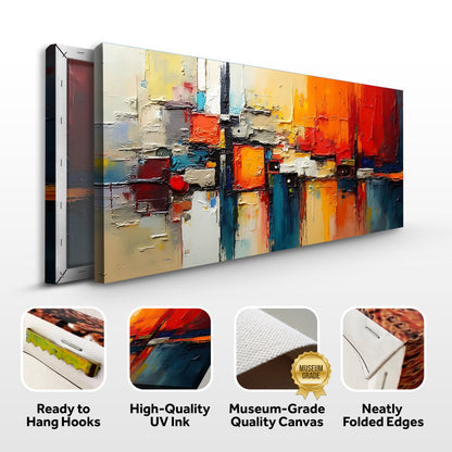 Colorful Abstract Wall Art II canvas by Tailored Canvases, vibrant abstract with thick texture on Tampa Home & Garden Store