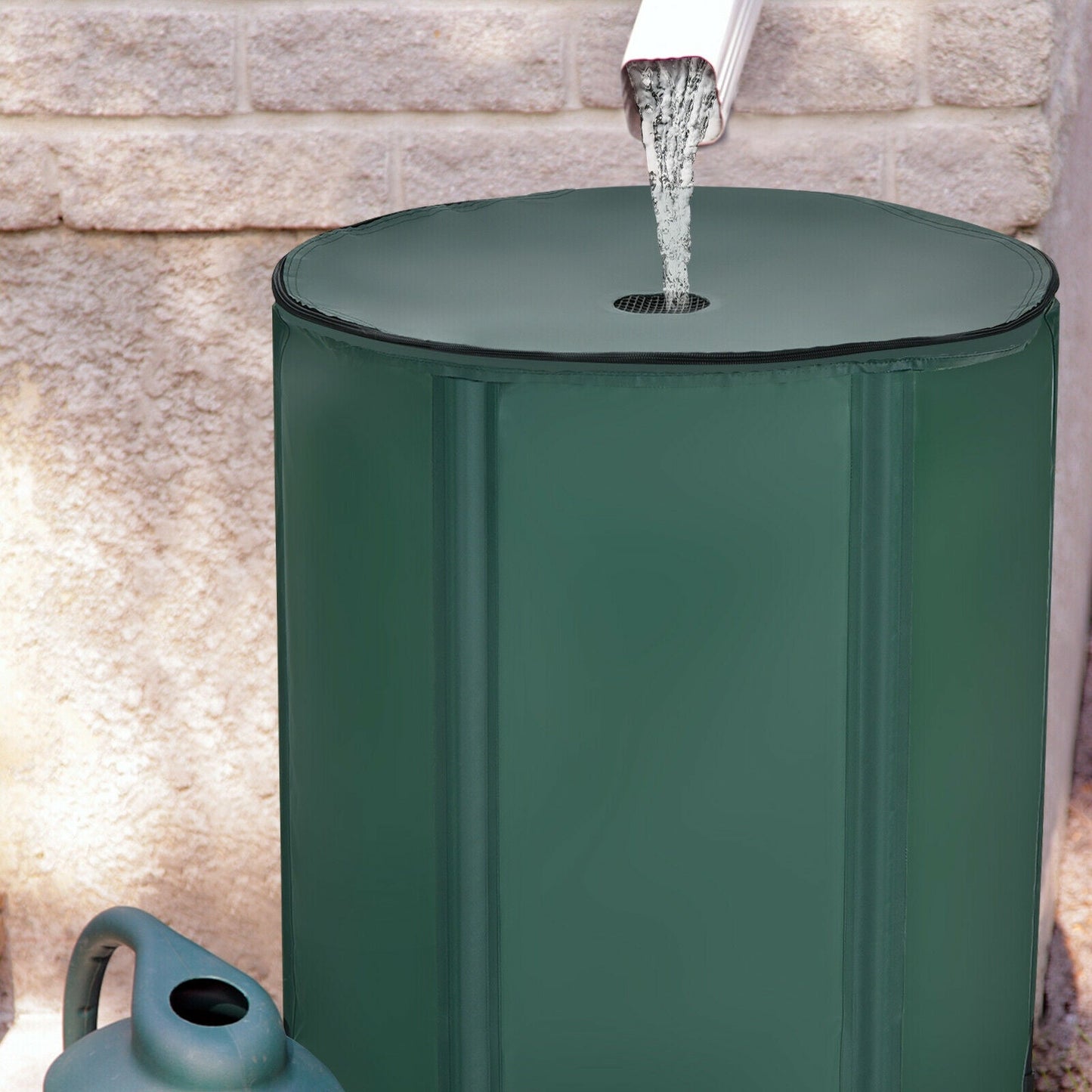 53 Gallon Portable Rain Barrel Water Collector
