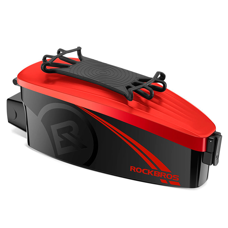 Durable Waterproof Bike Phone Bag and Cover by Stevvex, red top black body bicycle bag on Tampa Home & Garden Store