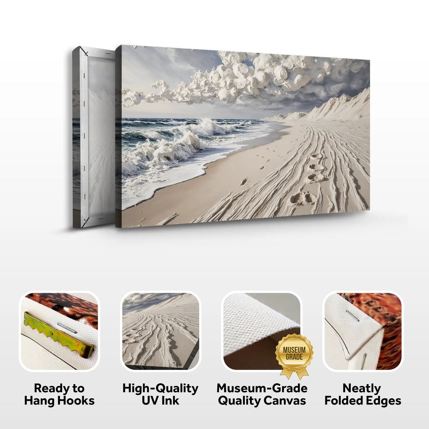 Footprints in the Sand Wall Art canvas by Tailored Canvases, crafting canvas on Tampa Home & Garden Store