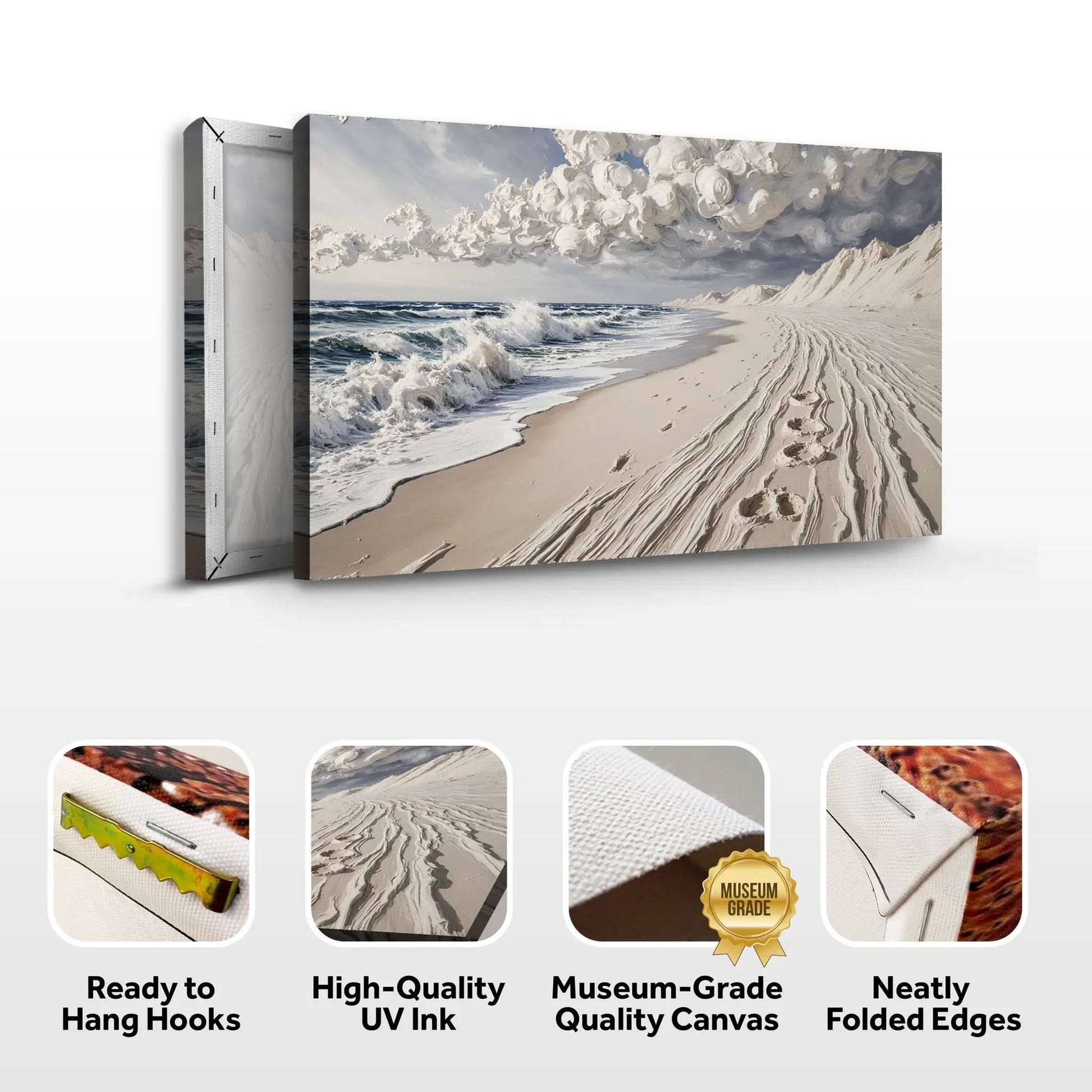 Footprints in the Sand Wall Art canvas by Tailored Canvases, crafting canvas on Tampa Home & Garden Store