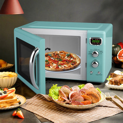 Retro Countertop Compact Microwave Oven