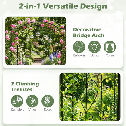 Seven and a Half Feet Garden Arbor Arch Trellis