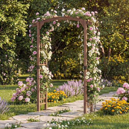 7.5 Ft Garden Arch Arbor For Climbing Plants