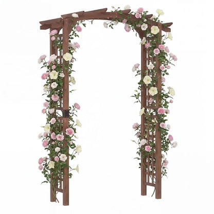 7.5 Ft Garden Arch Arbor For Climbing Plants
