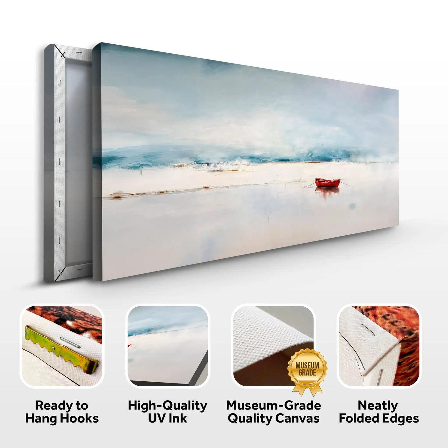 Misty Morning Abstract Wall Art Made in USA