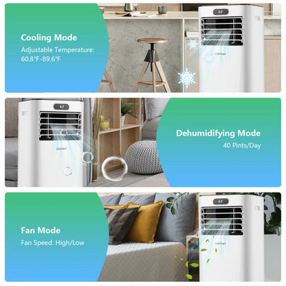 Aire acondicionado portátil de 8.000 BTU 3 en 1