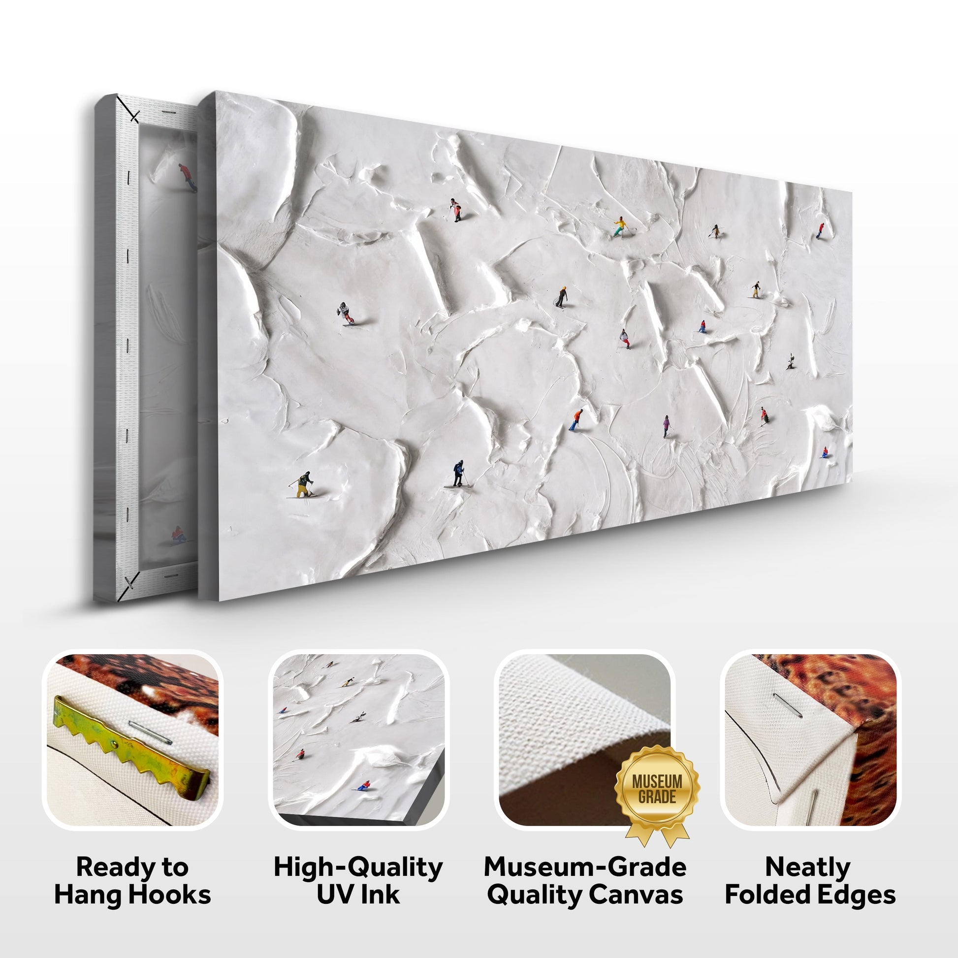 Mountain Minimalist Wall Art V canvas Tailored Canvases crafting canvas on snowy slopes on Tampa Home & Garden Store