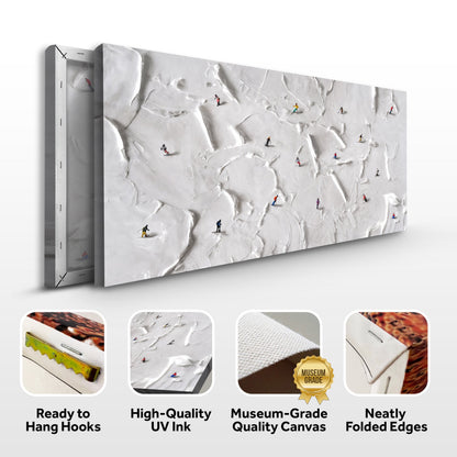 Mountain Minimalist Wall Art V canvas Tailored Canvases crafting canvas on snowy slopes on Tampa Home & Garden Store